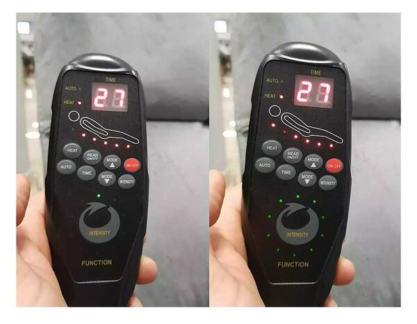 Masážne kreslo Neptun V, tmavo sivá