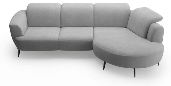 ROHOVÁ SEDAČKA, textil, sivá Sit & More - Sedačky, Online Only