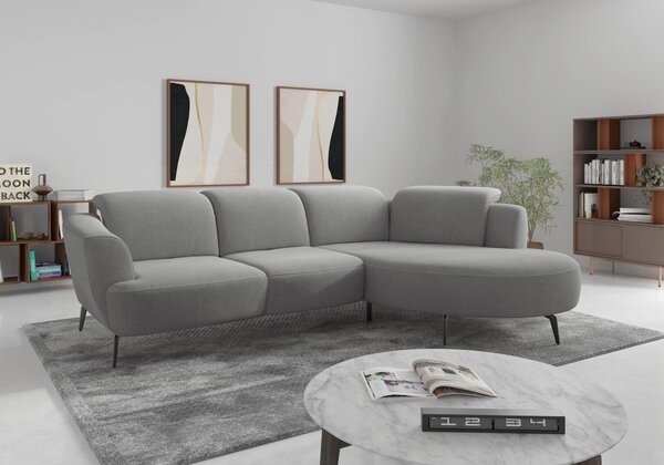 ROHOVÁ SEDAČKA, textil, sivá Sit & More - Sedačky, Online Only