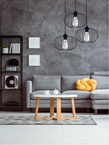 Prisadený luster BOCCA 3xE27/60W/230V