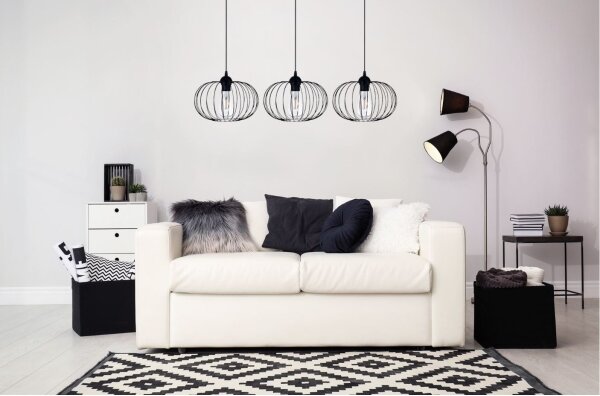 Luster na lanku BOCCA 3xE27/60W/230V