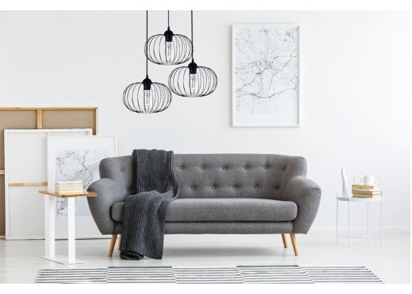 Prisadený luster BOCCA 3xE27/60W/230V