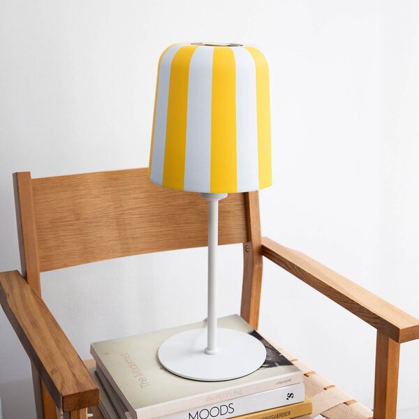 Stolové Lampa Dyberg Larsen, Gry, Žltá, Obývacia izba, Kov, Dizajnový