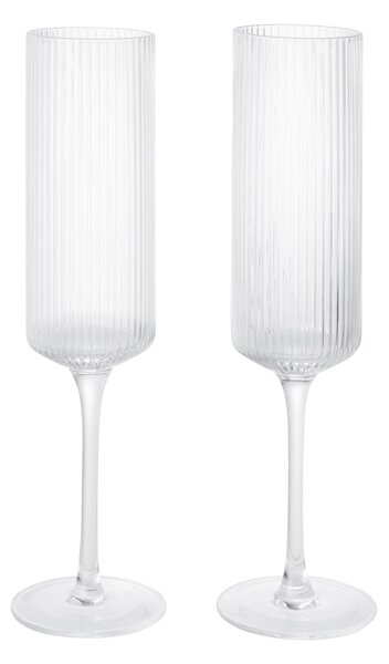 Poháre Ripple Champagne Clear – set 2 ks