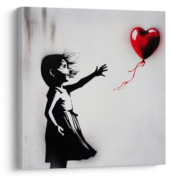 Obraz srdce vo vetre street art