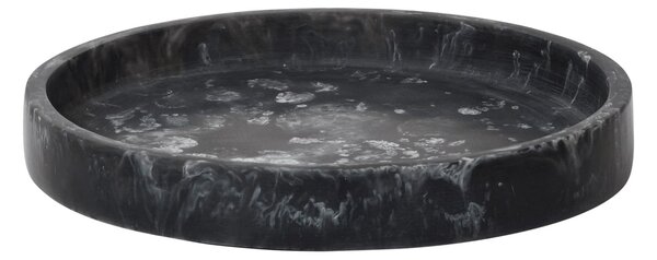 Dekoratívna okrúhla tácka Mist Charcoal Ø 20 cm