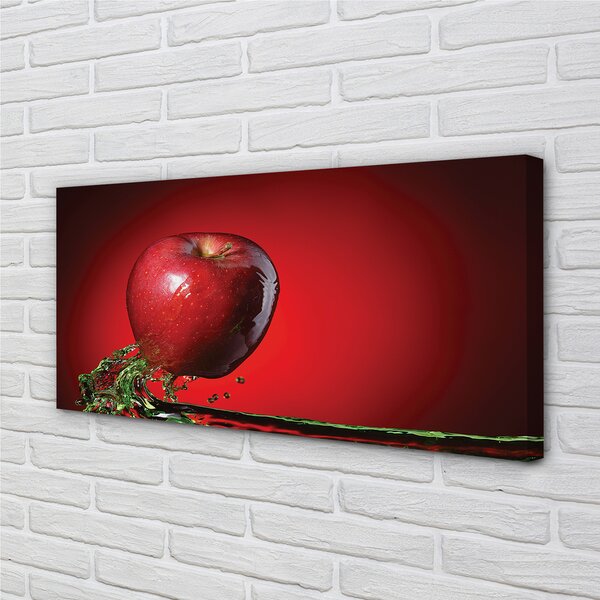 Obraz canvas jablko vo vode 100x50 cm