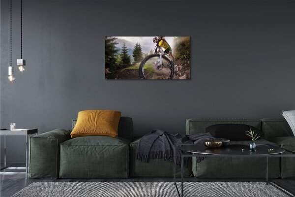 Obraz canvas Cloud na horskom bicykli 100x50 cm