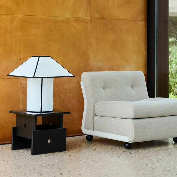 Stolové Lampa HAY, Ava, Biela, Obývacia izba, Plast, Dizajnový