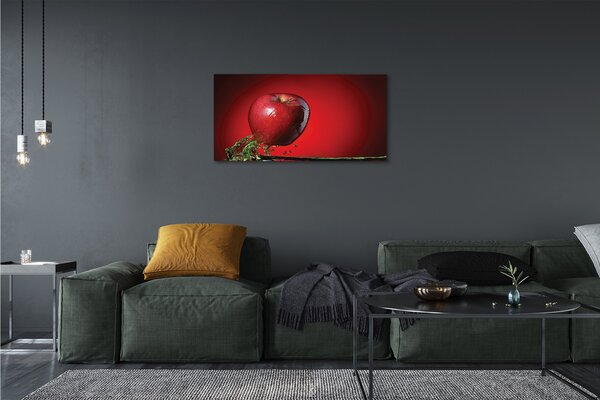 Obraz canvas jablko vo vode 100x50 cm
