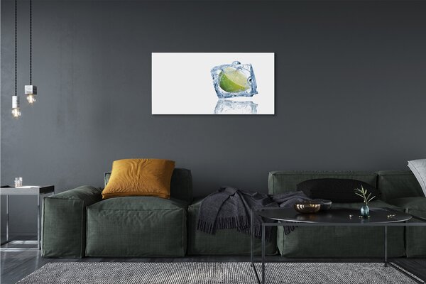 Obraz canvas Na kocky ľadu vápno 100x50 cm