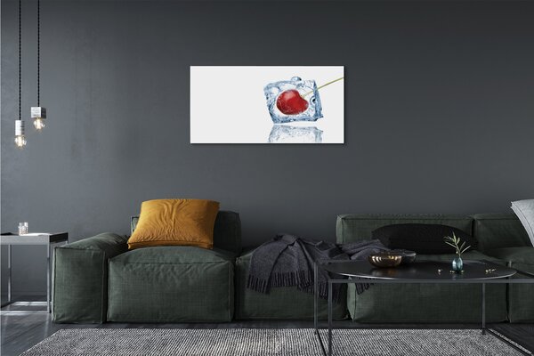 Obraz canvas Kocka ľadu cherry 100x50 cm