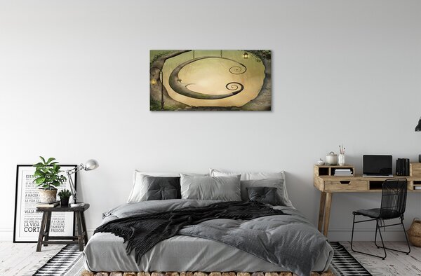 Obraz canvas lesné stromčeky 100x50 cm