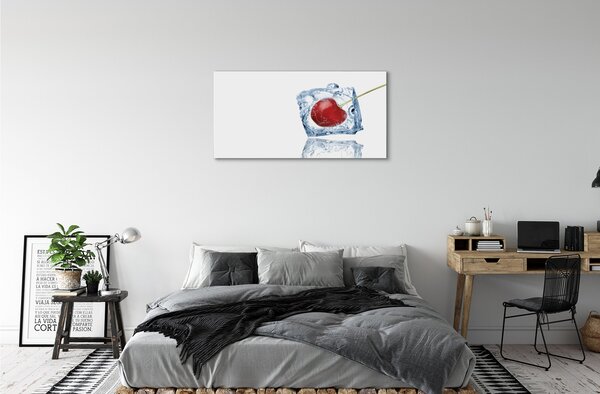 Obraz canvas Kocka ľadu cherry 100x50 cm