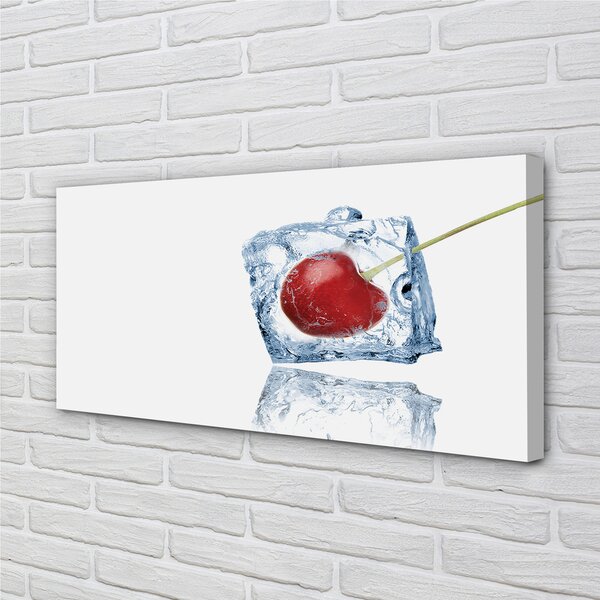 Obraz canvas Kocka ľadu cherry 100x50 cm
