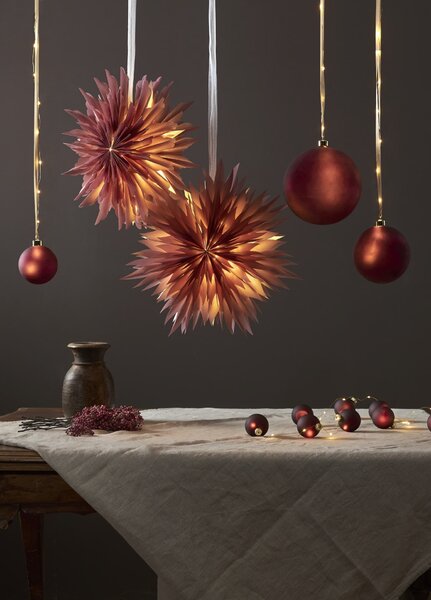 Závesná svietiaca hviezda Dis Red 45 cm