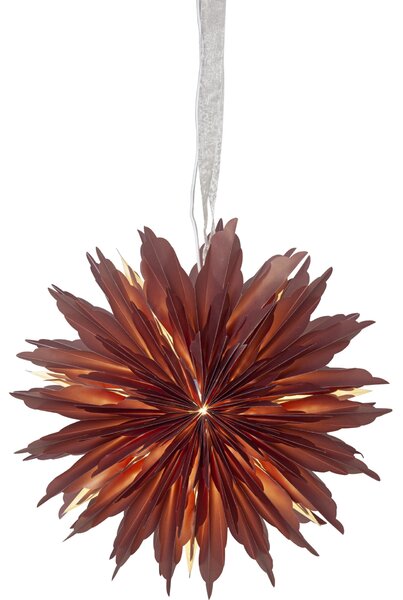 Závesná svietiaca hviezda Dis Red 45 cm