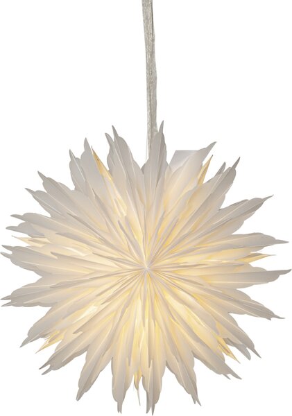 Závesná svietiaca hviezda Dis White 40 cm