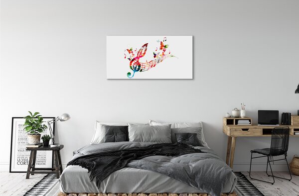 Obraz canvas Farebné motýle poznámky 100x50 cm