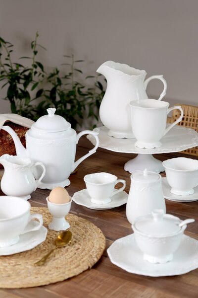 Porcelánová dóza s vekom Provence White 320 ml