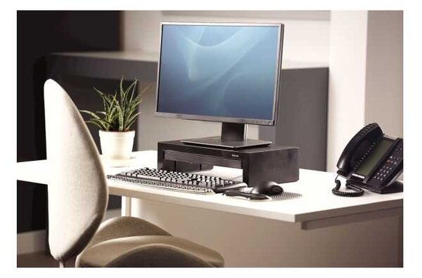 Stojan na monitor Fellowes Designer Suites, čierna