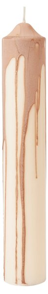 Sviečka Dryp Pillar Beige 30 cm