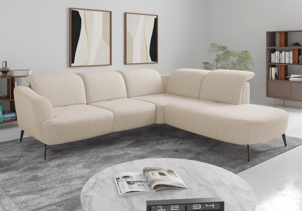 ROHOVÁ SEDAČKA, textil, krémová Sit & More - Sedačky, Online Only