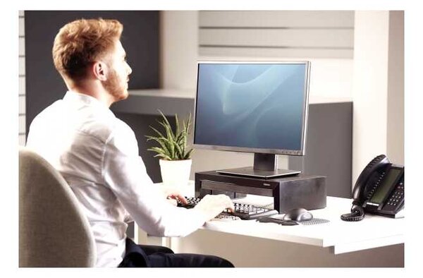 Stojan na monitor Fellowes Designer Suites, čierna