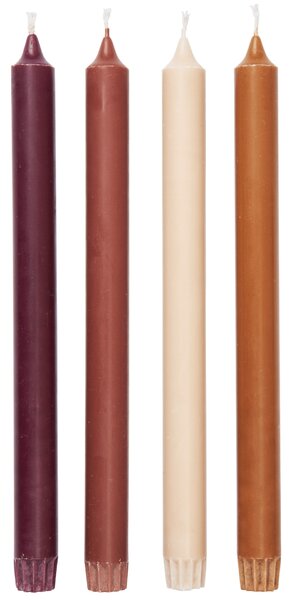 Sviečky Pure Roseate Blend 30 cm – set 4 ks