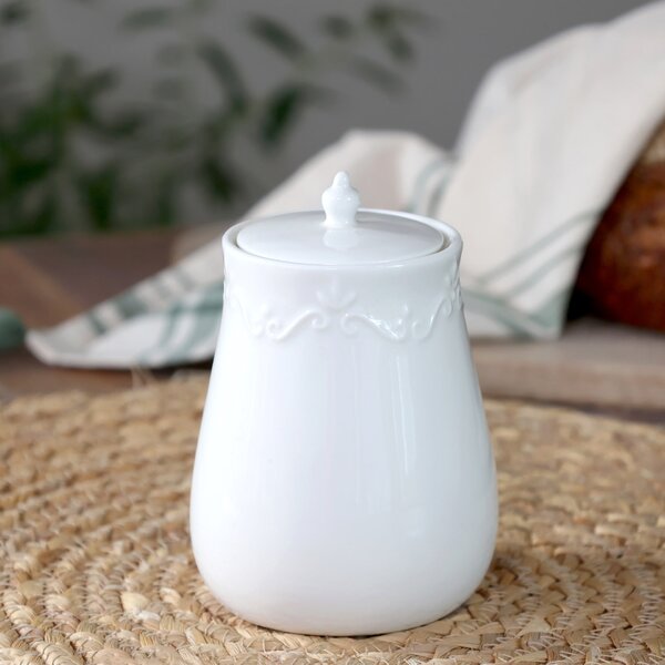 Porcelánová dóza s vekom Provence White 320 ml