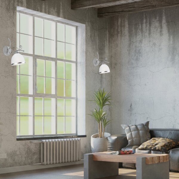 Nástenná lampa RETRO II 1xE27/60W/230V strieborná