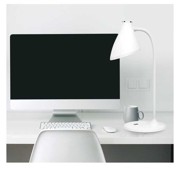 Stolná lampa Platinet 5 W, batéria, biela