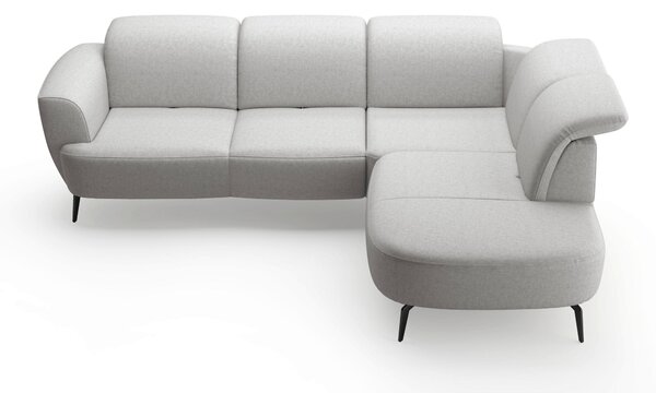 ROHOVÁ SEDAČKA, textil, svetlosivá Sit & More - Sedačky, Online Only