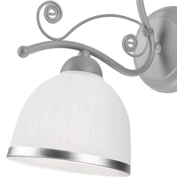 Nástenná lampa RETRO II 1xE27/60W/230V strieborná