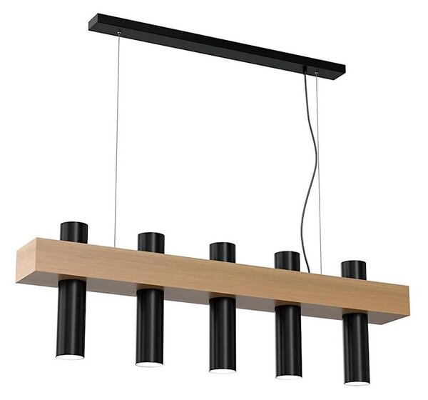 Luster na lanku WEST 5xGU10/25W/230V čierna