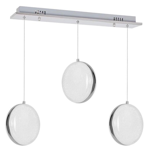 LED Luster na lanku LIRA 3xLED/27W/230V