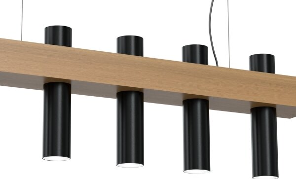 Luster na lanku WEST 5xGU10/25W/230V čierna