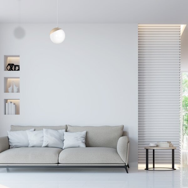 Luster na lanku SFERA WOOD 1xE14/40W/230V biela
