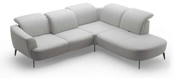 ROHOVÁ SEDAČKA, textil, svetlosivá Sit & More - Sedačky, Online Only