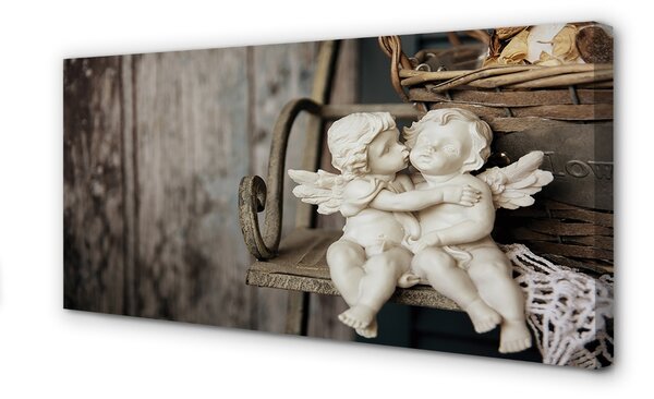 Obraz na plátne angel bozkávanie 100x50 cm
