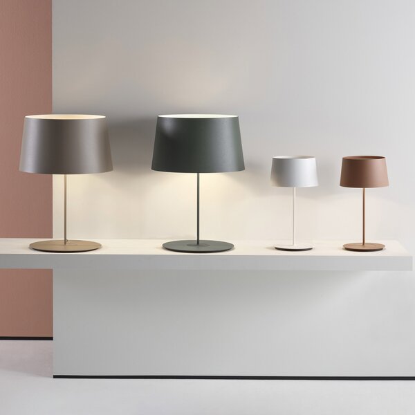 Stolové Lampa Vibia, Warm, Hnedá / Hrdzavá, Obývacia izba, Kov, Moderný