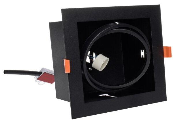 Podhľadové svietidlo PLAZA AR111 1xGU10/12W/230V čierna
