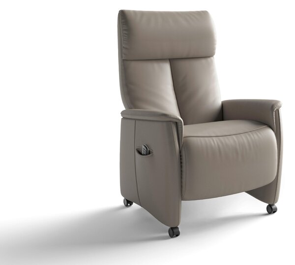 RELAXAČNÉ KRESLO, koža, sivá Sit & More - Online Only obývacie izby, Online Only