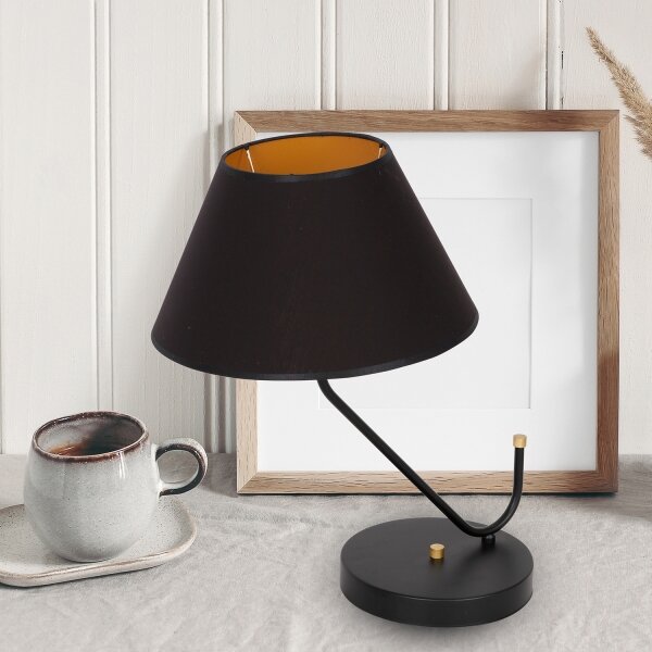 Stolná lampa VICTORIA 1xE27/60W/230V čierna