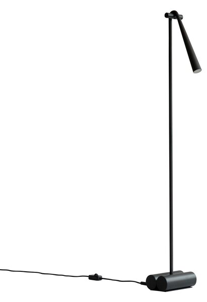 Stojacie Lampa 101 COPENHAGEN, stmievateľné, Čierna, Obývacia izba, Hliník, Dizajnový