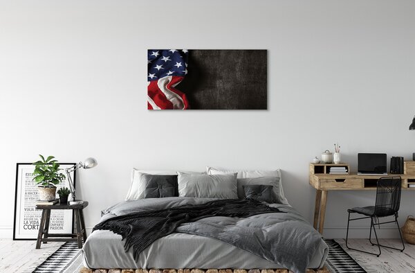 Obraz canvas Vlajky Spojených štátov 100x50 cm