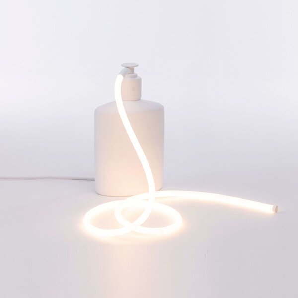 Stolové Lampa SELETTI, Daily Glow, Biela, Obývacia izba, Plast, Dizajnový