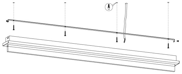 Eglo 98494 - LED stropné svietidlo SPADAFORA LED/25W/230V