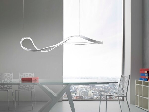 Redo 01-1531 - LED luster na lanku NUBO LED/43W/230V biely