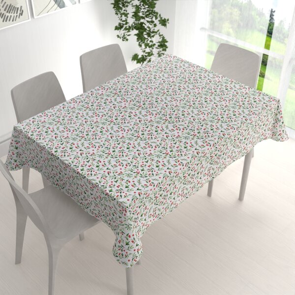 Biante Teflónový obdĺžnikový obrus TF-111 Jarabiny na bielom 50x100 cm